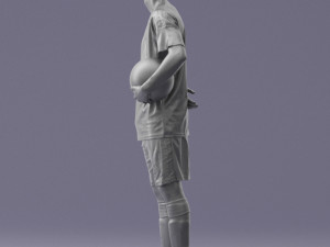 soccer player 1114-7 3d print ready 3D Print Model