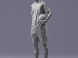 soccer player 1114-7 3d print ready 3D Print Model