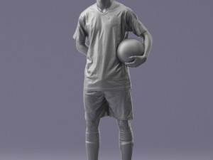 soccer player 1114-7 3d print ready 3D Print Model