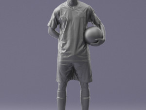 soccer player 1114-7 3d print ready 3D Print Model