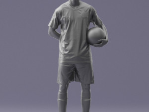 soccer player 1114-7 3d print ready 3D Print Model