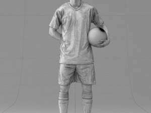 soccer player 1114-7 3d print ready 3D Print Model