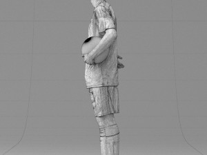 soccer player 1114-7 3d print ready 3D Print Model