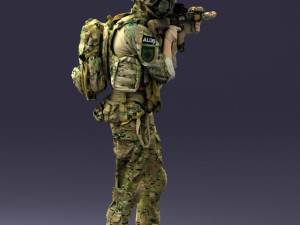 000167 Special Forces Soldier 0722 Modello 3D