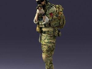 000167 Special Forces Soldier 0722 Modello 3D