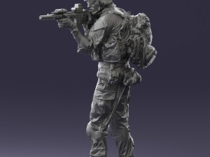 000167 Special Forces Soldier 0722 Modello 3D
