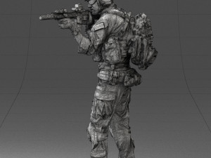 000167 Special Forces Soldier 0722 Modello 3D