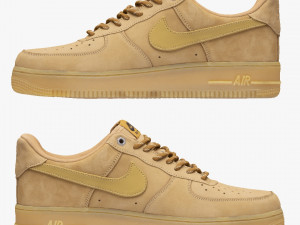 001212 nike air force 1 brown 3D-Modell