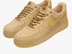 001212 nike air force 1 brown 3D-Modell