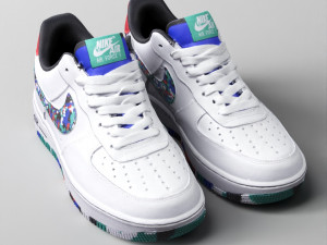 001214 nike air force 1 multicolor 3D Model