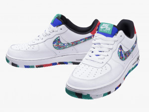 001214 nike air force 1 multicolor 3D Model