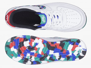 001214 nike air force 1 multicolor 3D Model