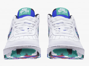 001214 nike air force 1 multicolor 3D Model