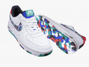 001214 nike air force 1 multicolor 3D Model