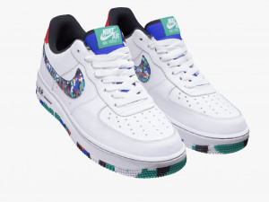 001214 nike air force 1 multicolor 3D Model