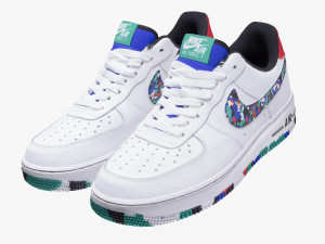 001214 nike air force 1 multicolor 3D Model