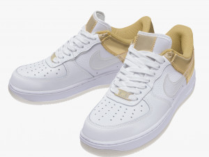 001215 nike air force 1 white Modèle 3D