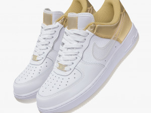 001215 nike air force 1 white Modèle 3D