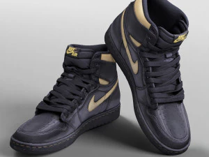 001216 nike jordan negro Modelo 3D