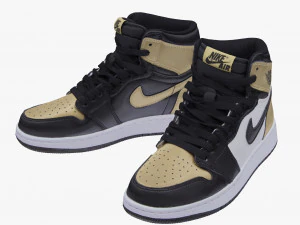 001217 nike jordan gold 3D Model