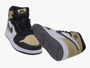 001217 nike jordan gold Modelo 3D