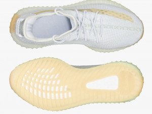 001221 adidas yeezy boost 350 white Modelo 3D