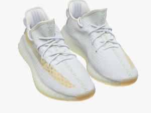 001221 adidas yeezy boost 350 white Modelo 3D