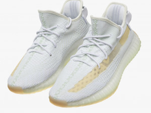 001221 adidas yeezy boost 350 white Modelo 3D