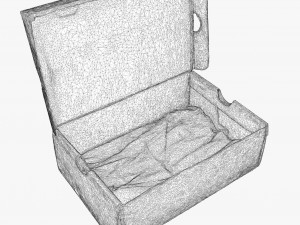 001222 box for sneakers nike air force 1 3D Model