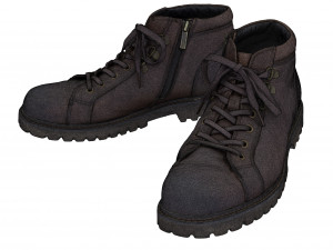 001223 men brown shoes 3D Модель