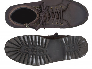 001223 men brown shoes 3D Модель