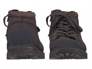 001223 men brown shoes 3D Модель