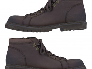 001223 men brown shoes 3D Модель