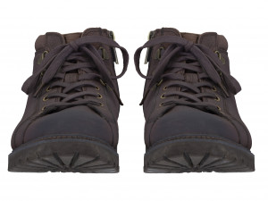 001223 men brown shoes 3D Модель
