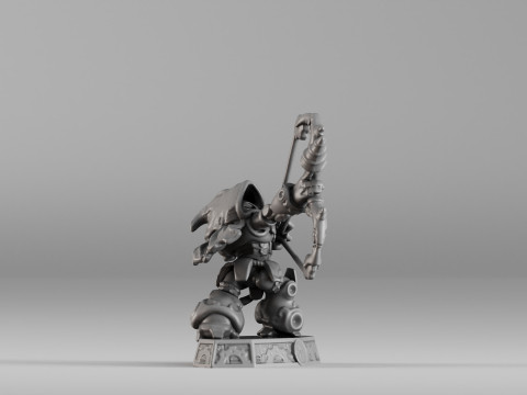 S00023 Steampunk Crossbow Warrior 3D प्रिंट मॉडल