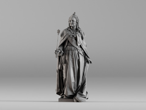 S00014 Catherine the Great Catherine II 3dp 3D Принт Модель