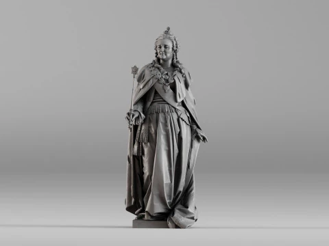 S00014 Catherine the Great Catherine II 3dp 3D Print Model