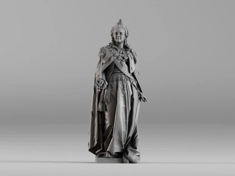 S00014 Catherine the Great Catherine II 3dp 3D Print Model