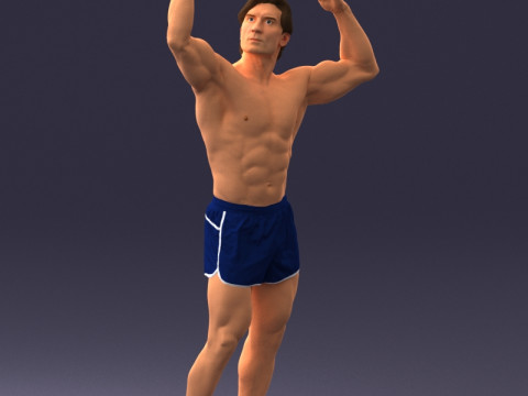 000083 Athletic Man 0917 3D 模型