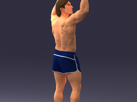 000083 Athletic Man 0917 3D 模型