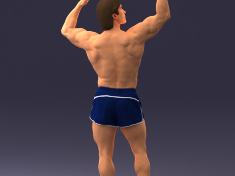 000083 Athletic Man 0917 3D 模型