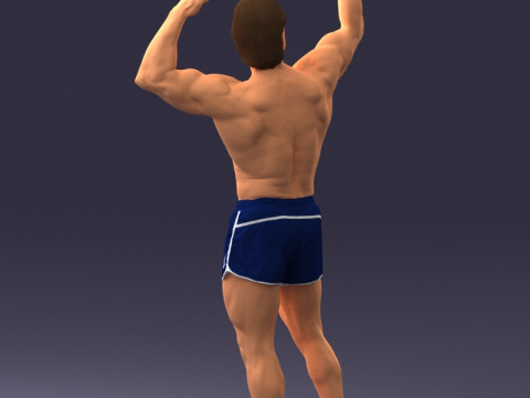 000083 Athletic Man 0917 3D 模型