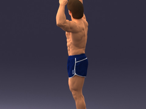 000083 Athletic Man 0917 3D 模型