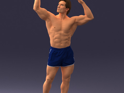 000083 Athletic Man 0917 3D 模型