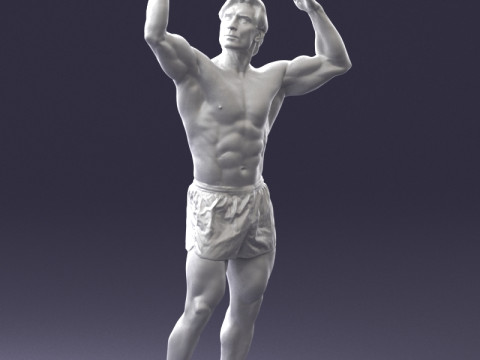 000083 Athletic Man 0917 3D 模型