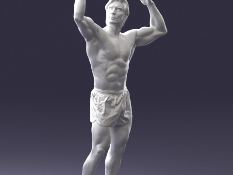 000083 Athletic Man 0917 3D 模型