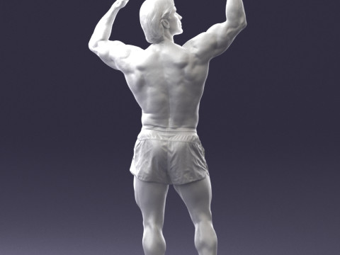 000083 Athletic Man 0917 3D 模型
