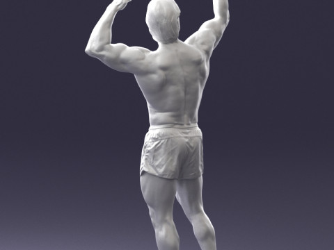 000083 Athletic Man 0917 3D 模型