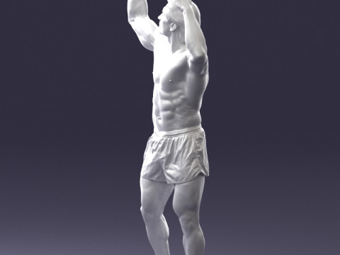 000083 Athletic Man 0917 3D 模型