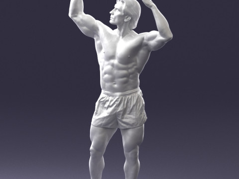 000083 Athletic Man 0917 3D 模型